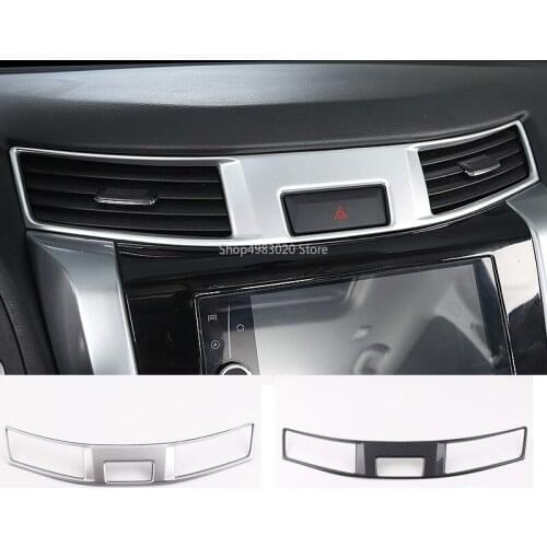 Car styling garnish inner trim Carbon fibre middle Air conditioning switch Outlet Vent panel For Nissan Terra Navara 2018 2019