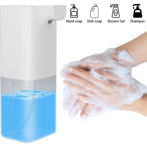 350ml Touchless Electric Automatic Sensor Soap Dispenser Touch Free Infrared USB Rechargeable Sensor Foaming Soap Dispenser Safe