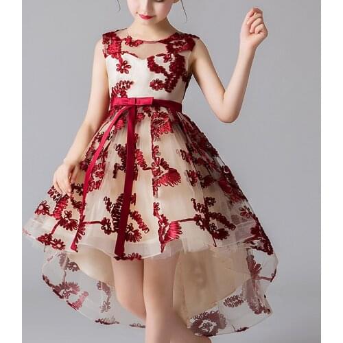 Kids Dress For Girls Costumes Wedding Birthday New Year Party Tail Evening Elegant Princess Summer Children’s Dress 4-12 yrs