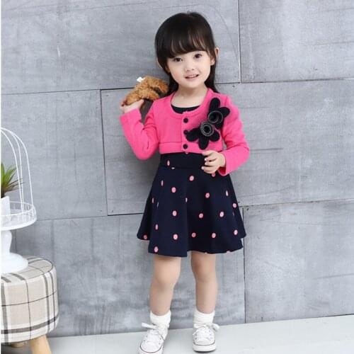 Baby Toddler Girl Dresses Polka Dot Long Sleeve Princess Dresses for Girls Clothing Vestidos Infantil Baby Girl Clothes Dress