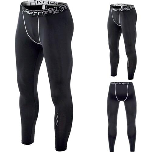Mens Sport Pants Leggings Bicycle Cycling Tights Leggings Fitness Trousers with Reflective Workout Elastic Waist Trousers