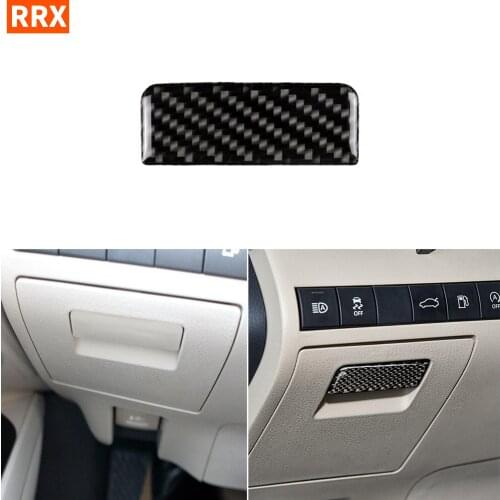 For Toyota Camry XV70 8th LE XLE V6 GA-K 2018-up Accessories Co-pilot Storage Box Handle Cover Carbon Modified Interior Sticker