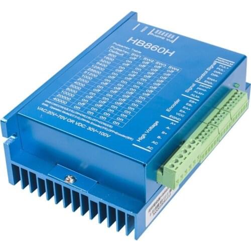 Hydrid servo Motor Driver HBS860H / HB860H AC 24-80V DC 30-110V 8A Independent fan support Nema34 close loop motor