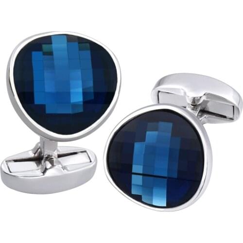 HAWSON 2020 Top Selling Crystal Cufflinks for Mens Luxury Fashion Jewelry Cufflinks High Quality Best Wedding Shirt Gifts