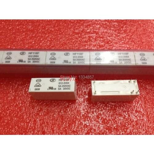 HONGFA HF HF118F-012-2HS4 JQX-118F-012-2HS4 6PINS 5A 12VDC Power Relay original New