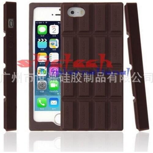 By dhl or ems 200pcs 3D Chocolate Bar Look Soft Silicone Case Cover Skin For iPhone 6 6S Hot Worldwide 2016