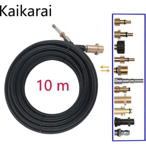 10 Meters Sewer Drain Hose Pipe Dredge Cleaner Tool Kits For Karcher Lavor Interskol Huter Nilfisk Stihl Elitech Pressure Washer