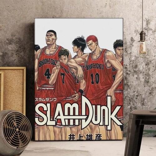 Canvas Japan Anime Basketball SLAM DUNK Prints Poster Wall Art Painting Living Room Pictures Home Decor Cuadros Modular No Frame