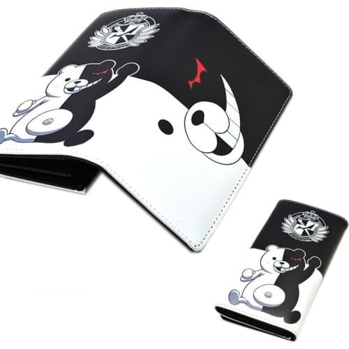 New Danganronpa V3: Killing Harmony Monokuma Long Wallet Pu Leather Cartoon Anime Wallets Student Purse Men Women Cool Billfold
