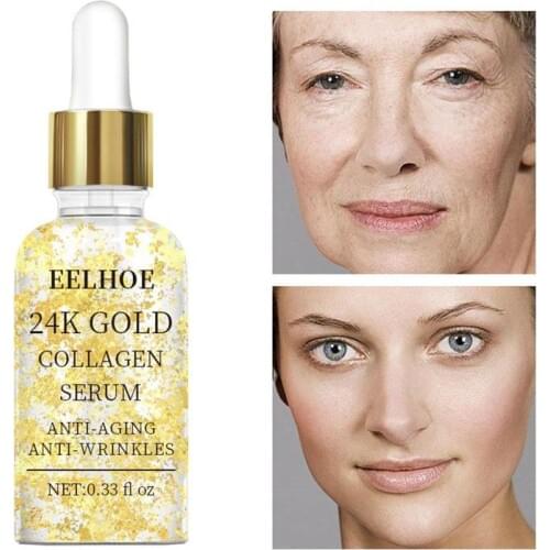 24k Gold Face Serum Hyaluronic Acid Serum Moisturizer Essence Cream Whitening Day Creams Anti Aging Anti Wrinkle Acne Art