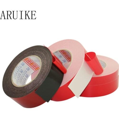 PE foam double sided red film black and white gum environmental protection sponge 1mm thick tape