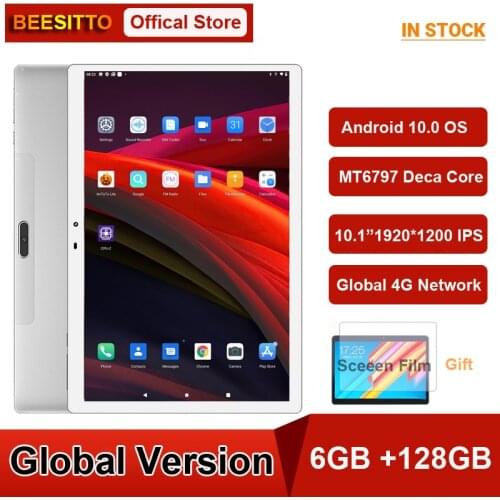 Android X30L 10.1 Inch Tablet Helio X25 Deca Core 6GB RAM 128G ROM 4G Network Tablets PC 1920X1200 IPS 13.0MP Type-C 8000mAh