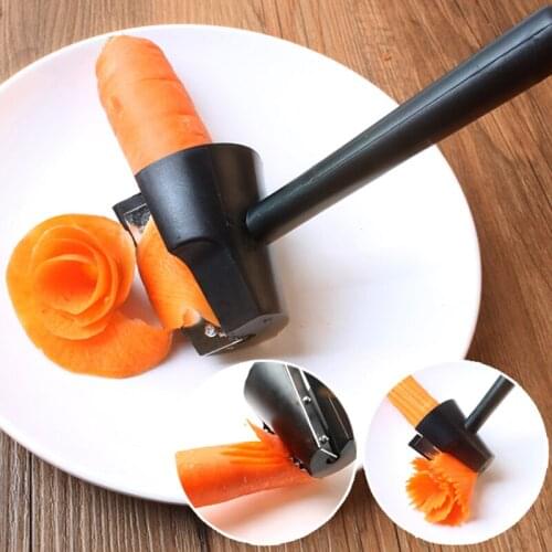 Creative Household Products Household Labor Saving Multi-functional Peeler for Fruits and Vegetables Curler Kitchen Utensils