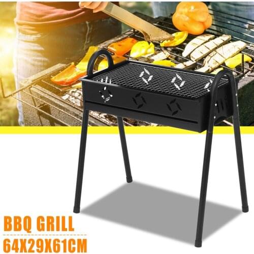 Portable Folding Barbecue Charcoal Grill Easy Assemble and Remove Barbecue Cooking Set BBQ Grill