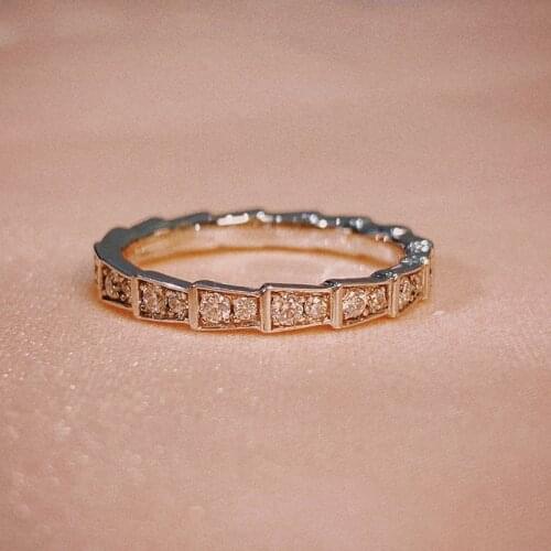 925 silver Snake bone couple ring Light luxury wedding ring round excellent cut DF color Engagement Anniversary Ring