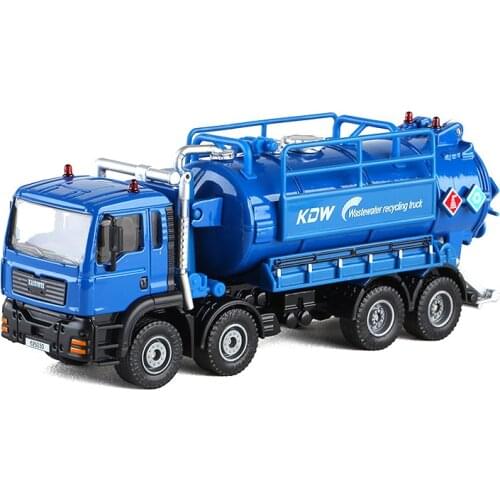 High quality 1:50 wastewater recycling transporter alloy model,simulation die-cast toy model,childrens toy gift,free shippin