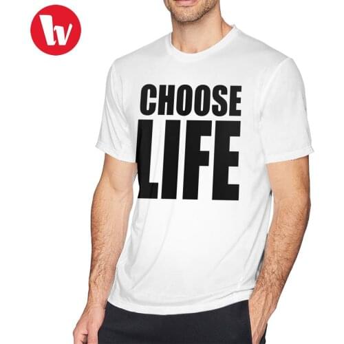 Wham T Shirt CHOOSE LIFE WHAM T-Shirt Cotton Fun Tee Shirt Streetwear Short Sleeve Print 6xl Men Tshirt
