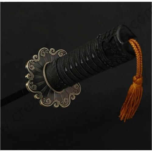 105cm dia. three fold auto open&auto close Samurai sword katana umbrella Wolverine golden plated windproof spike dragon parasol