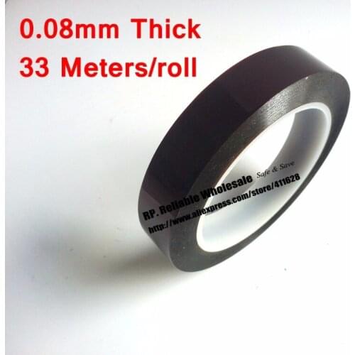 0.08mm thick 275mm*33M Length, High Temperature Resist Poly imide tape fit for Electrical, Motor Insulation