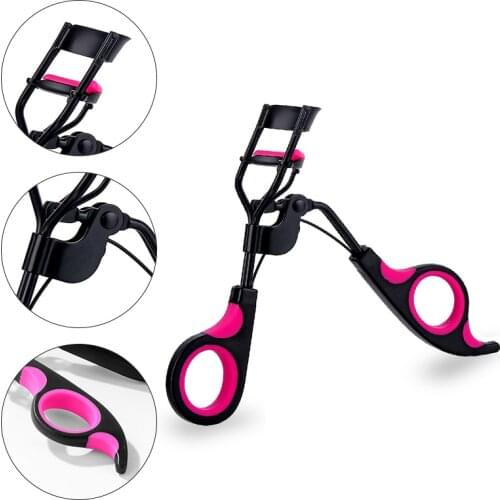 1PC Black-Purple Frosted Handle Eyelashes Clip Curl Eye Lash Cosmetic Beauty Makeup Fake Eyelash Curler Curling Tweezers Tools