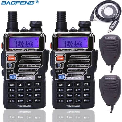 2PCS BaoFeng UV-5RE plus 8W Walkie Talkie Dual Band BF-UV5RE Radio VOX Flashlight Handheld 10km Long Range UV 5RE Ham Radio