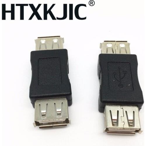 5pcs/lot USB 2.0 Female to Female Connector USB Extension Coupler USB Cable Adapter USB F/F Converter