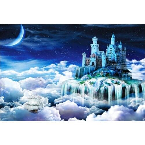 Dream Castle The wooden puzzle 1000 pieces ersion paper jigsaw puzzle white card adult childrens educational toys