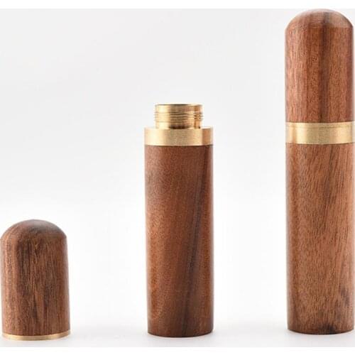 Solid Wooden Needle Holder Tube Wear-resistant Hand Sewing Needles Toothpick Storage Container Sewing Knitting Accessories