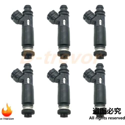 6Pcs Fuel Injectors Nozzle 195500-4370 for 2003-2006 Mitsubishi Montero 3.8L V6