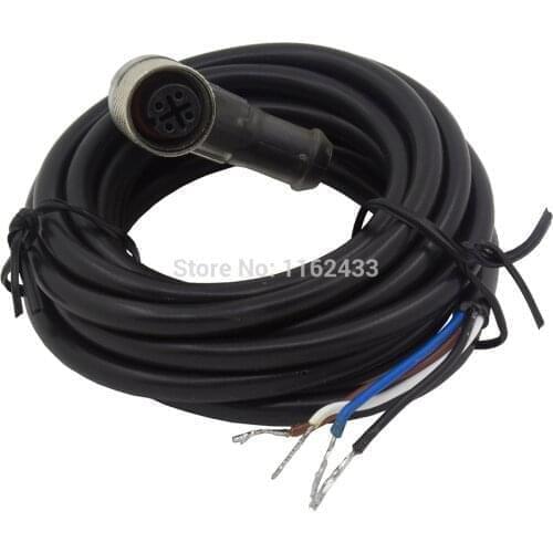 FSC12-FBLP-4 M12 2m PVC cable PNP sensor connector with LED 4 pins bend female head for M12 PNP proximity sensor switch