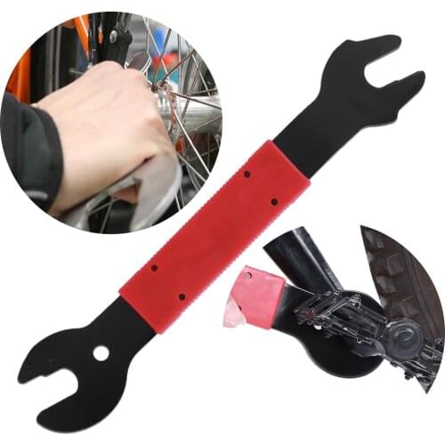 Bike Repair Wrench Bike Hub Cone Spanner Carbon Steel Bicycle Pedal Wrench Open End Axle Repairing Tool