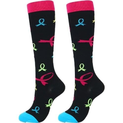 Compression Socks Nylon Medical Nursing Stockings Specializes Rugby Cycling Breathable Men Women Adult Sports Socks EU 35-46