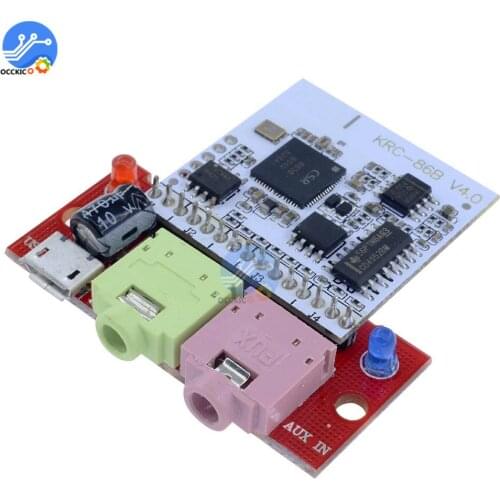 KRC-86B Bluetooth V4.0 Stereo Audio Receiver Module Wireless Stereo Receiver Micro USB 3.5MM Speaker Amplifier Sound Board