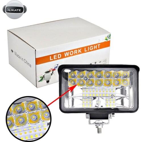 LKT 4INCH 30w Square Car Lamp DC 12V 24V LED Work Light For Cars Off Road Boat 4x4 ATV Spot Beam LED Work Light