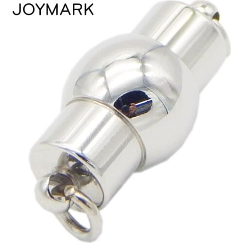 17mmX10mm Drum Shape Stainless Steel Magnetic Clasps With Jump Rings For Bracelets Necklaces Jewelry Making BXGC-085