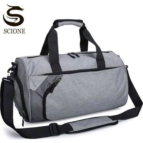 Men Women Travel Handbags Unisex Gym Bags For Training Dry Wet Separation Yoga Shoes Bag Large Solid Color Shoulder Bags XA102M