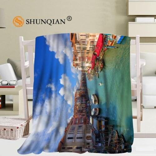 New Arrival Custom Venice Blanket Sofa New Blanket Portable Soft Blanket Bed Plane Travel Adult Home Blanket