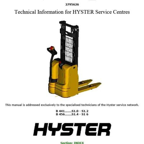 New Hyster Repair Manuals PDF [2021] FULL SET