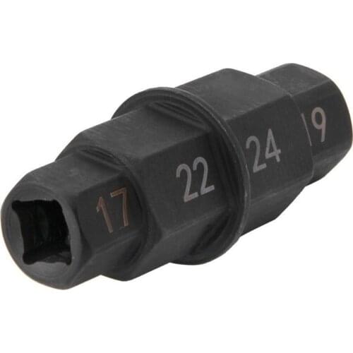 17/19/22/24mm Motorcycle Front Rear Wheel Axle Hex Spindle Driver Socket Removal Tool Spindle Durable Motorcycle Accessories