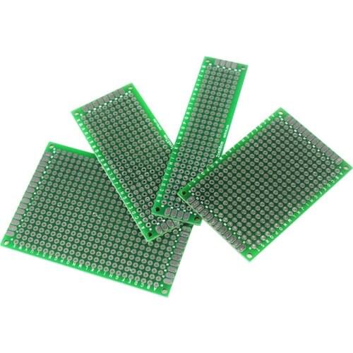 PCB Board 5x7 4x6 3x7 2x8cm Double Side Prototype Diy Universal Printed Circuit Board Kit For Arduino Electronic Soldering Board