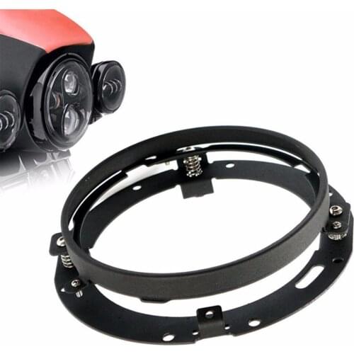 Pcs 7" Headlight Mounting Ring Bracket Support Trim For 1994-2013 Harley Touring