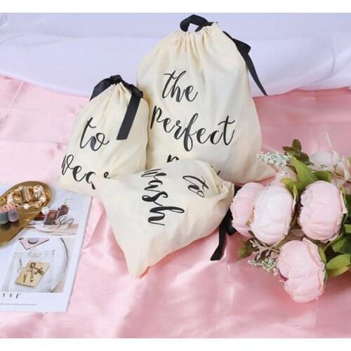 Home Clothes Clothing English Letter Storage Bag The Wear Fabric Bundle Pocket The Wash Dirty Clothes Bag Household Products