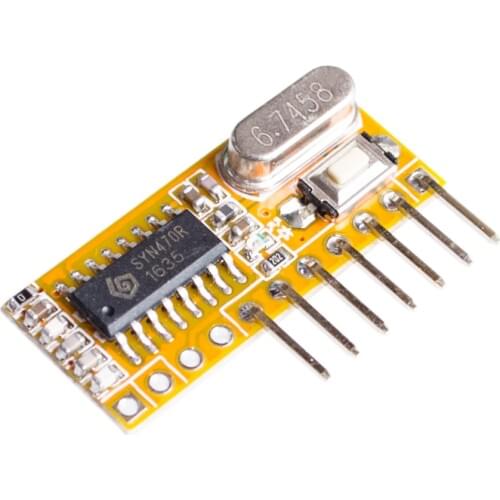 RXC6 433Mhz Superheterodyne Wireless Receiver PT2262 Code Steady /AVR Module With Learning Code Mode
