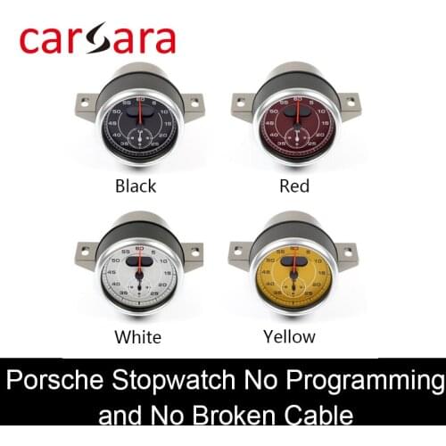 Good Quality Old Stopwatch Series Chrono Dashbord Clock for Porsche Macan Cayenne Panamera 911 718 Cayman Boxster