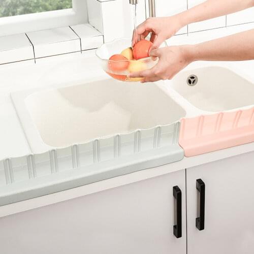 Splash Guard Water Sink Flap Water Barrier Oil-Proof Splashproof Baffle Baffle Household Kitchen Sink Water Retaining Plat