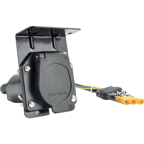 1 Pcs 7 Pin Trailer Plug Durable Prime Adapter Wiring Connector Socket for Vehicle A30