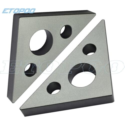 1pcs woodworkers triangle 45 graden hoek heerser aluminium angle ruler geodriehoek liniaal aluminium woodworking tools