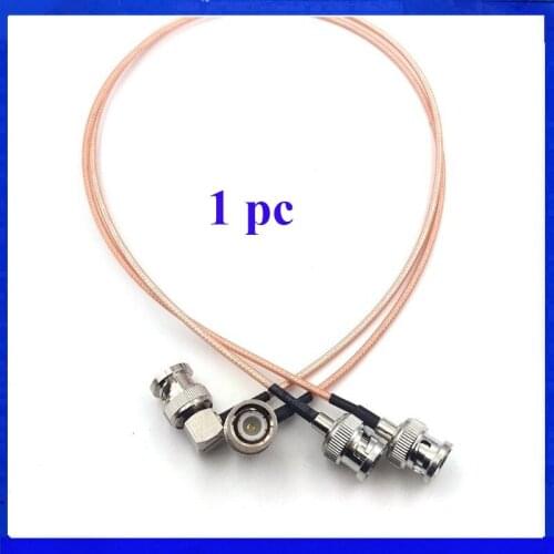 1pc BNC Straight plug to BNC plugs elbow, SDI pigtail. Camera RF coaxial cable ,Camera monitor SDI line ,SDI video signal cable