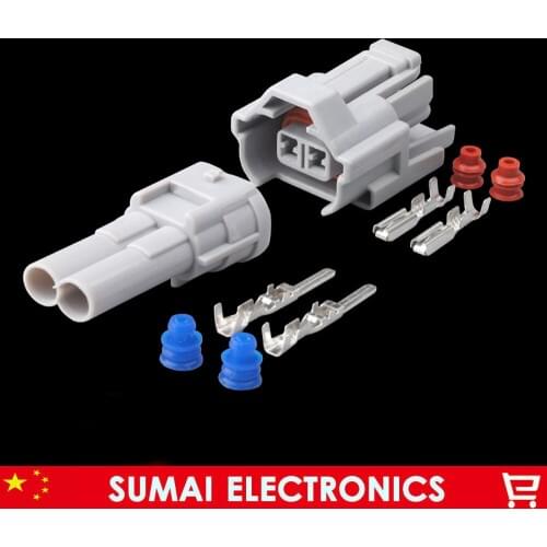 10sets 2Pin Oil nozzle plug/connector,Methanol refit,Car waterproof electrical connector for For VW Mitsubishi Nissan etc