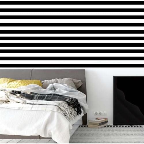 10Pcs/Set Striped Design Mirror Stickers Adhesive Removable Acrylic Mirror Sheets Wall Decals Art Bedroom Background Decoration